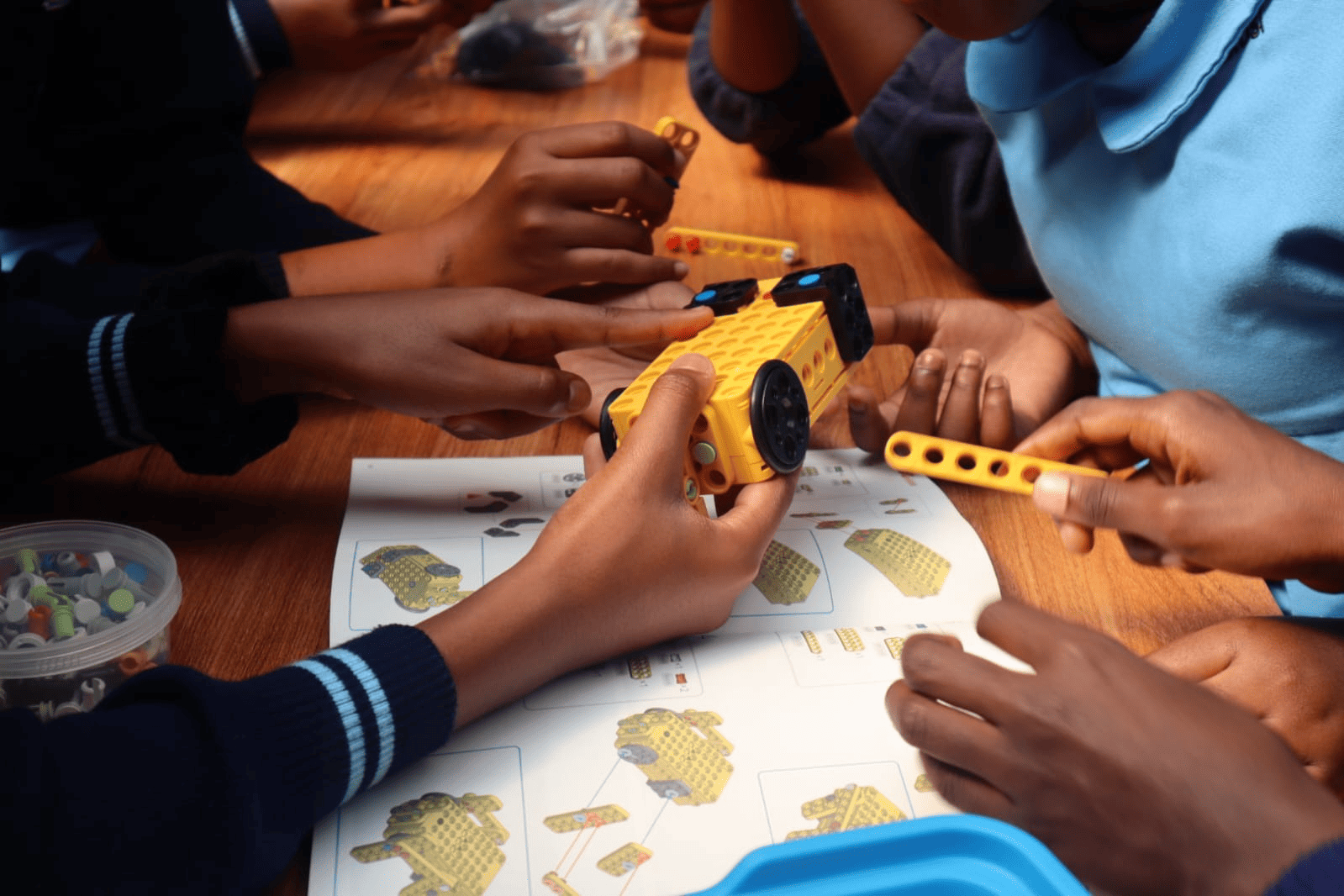 Students at a STEM event